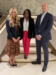 Windsor's three new Vice Presidents: Beth VanDyke, Telisha Jones, and Chris Frank..